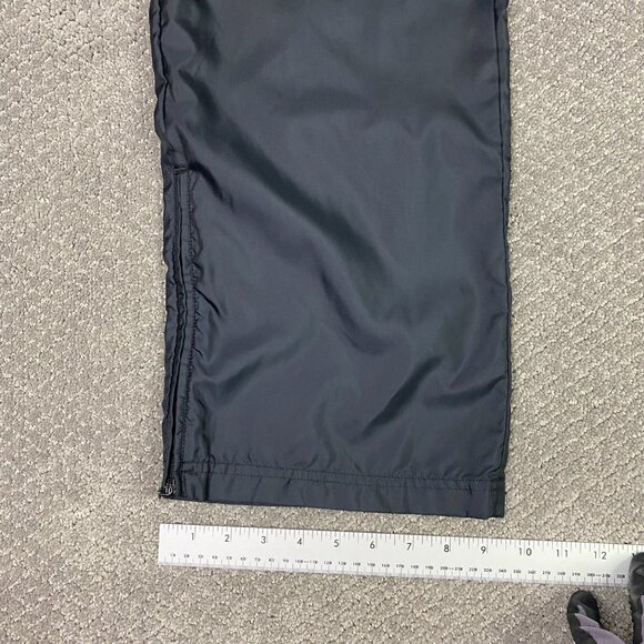 Vintage Y2K Adidas Windbreaker Track Pants Men's Medium Black Nylon Ankle Zip - Picture 14 of 16